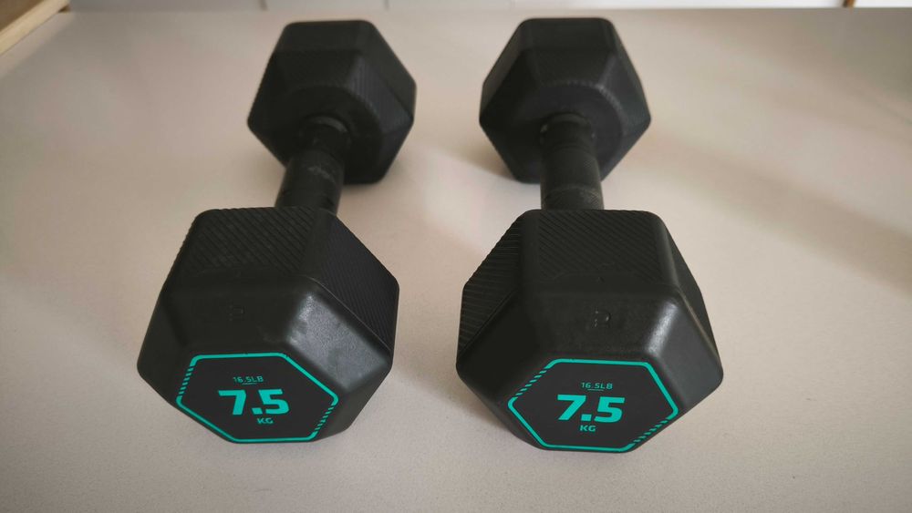Halteres hexagonais 7,5kg