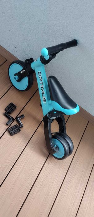 Rowerek biegowy 3w1 Milly Mally Optimus w dobrym stanie