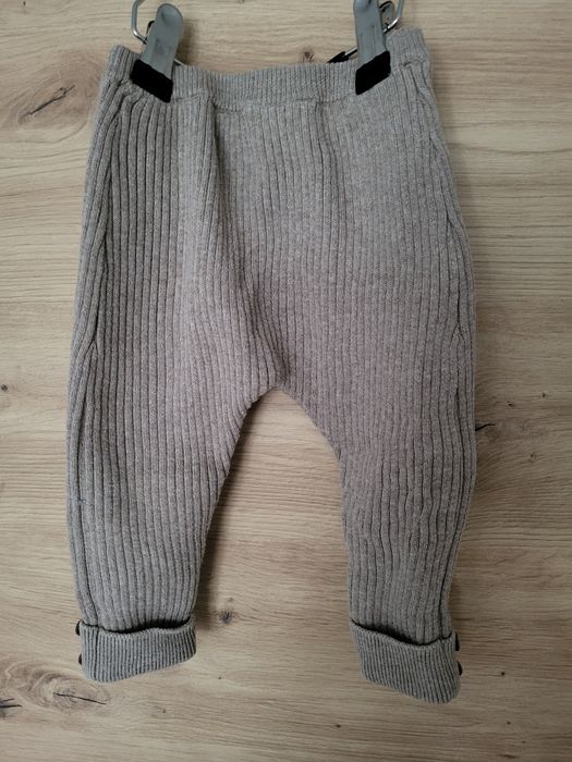 Sweterkowe legginsy C&A rozm. 68