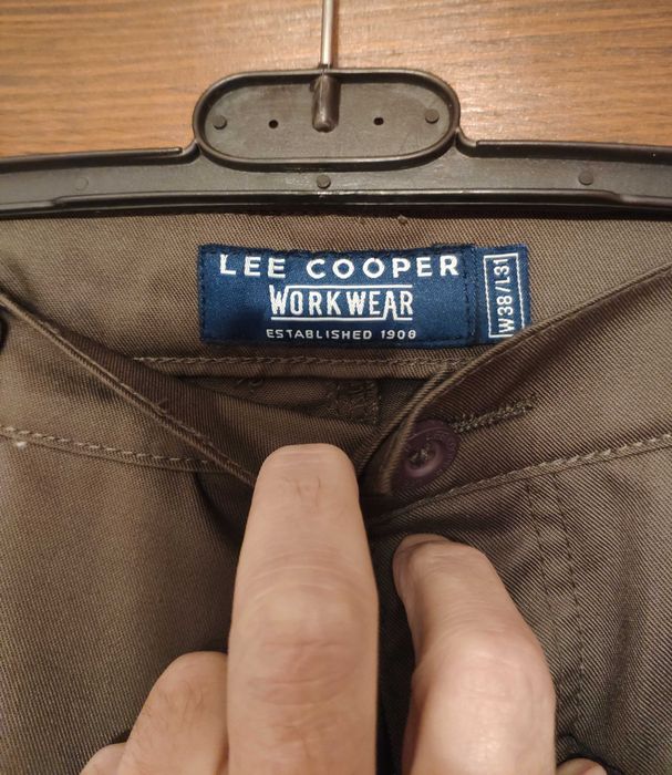 Spodnie męskie Lee Cooper typ Cargo nowe W38 L31 brązowe
