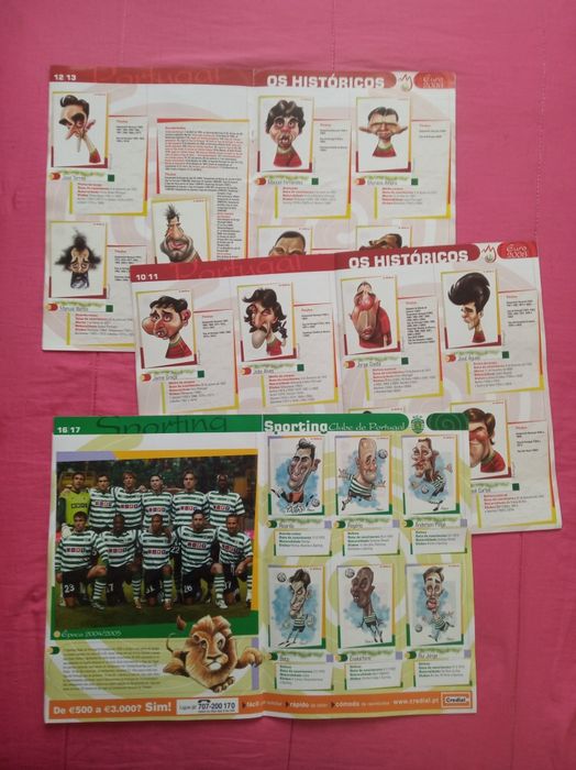 3  Cadernetas d' A  BOLA  (completas) lote ouro