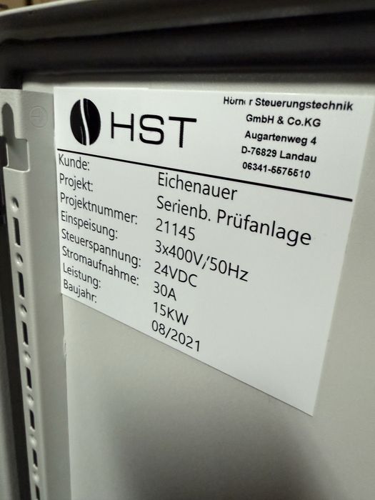 ET System EAC-S 3000 RS232 stanowisko testowe Siemens S7 2021