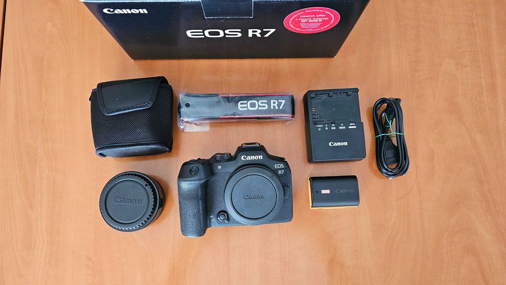 Canon EOS R7 + Adaptador RF para EF – Mirrorless APS-C 4K 60fps