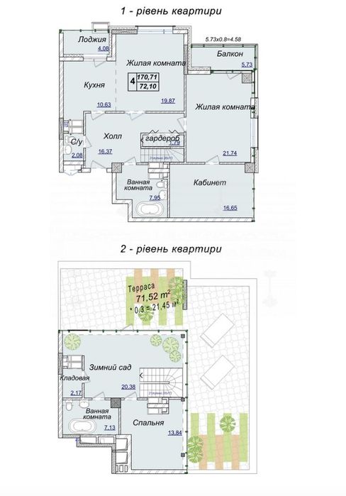 4+-rooms apartment apartment by the address st. Bulvar Druzhby Narodov (area 169 m²) - Atlanta.ua - photo 2