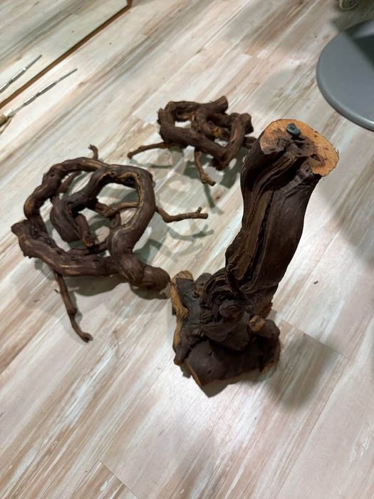 Ramos decorativos em madeira de videira natural