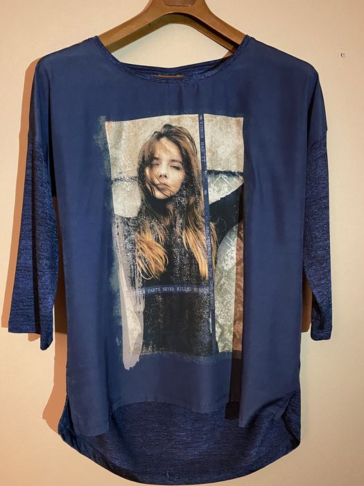 Damska luźna bluzka z rękawkiem 3/4 r. L Yessica