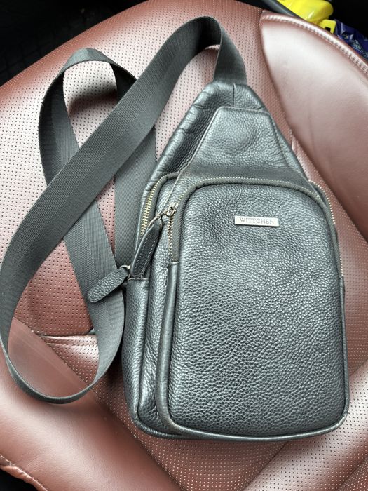 Шкіряна чоловіча сумка барсетка WITTCHEN через плече / crossbody