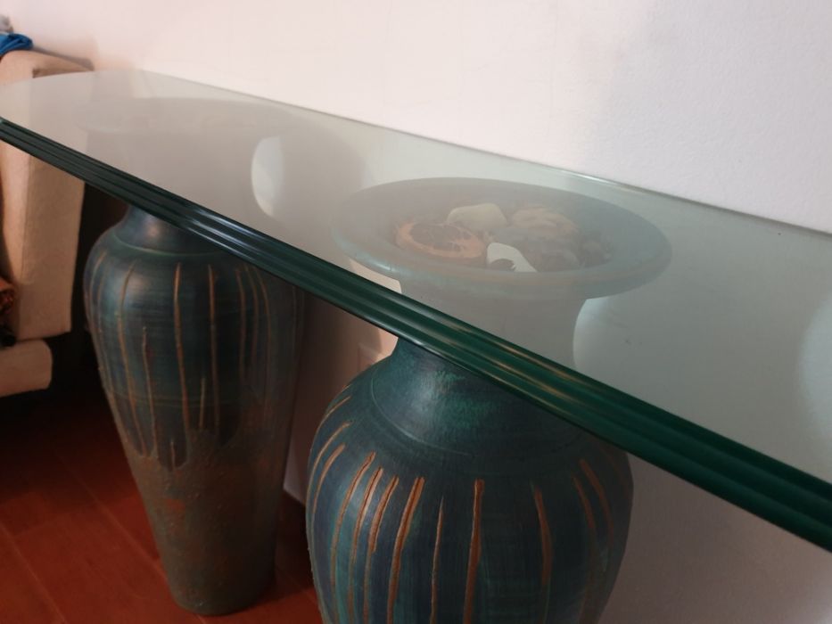 Consola de decoração pintada á mão