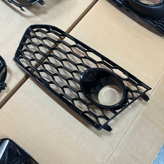 ВЫСОКОЕ КАЧЕСТВО! Боковые решетки радиатора в бампер ауди НЕДОРОГО