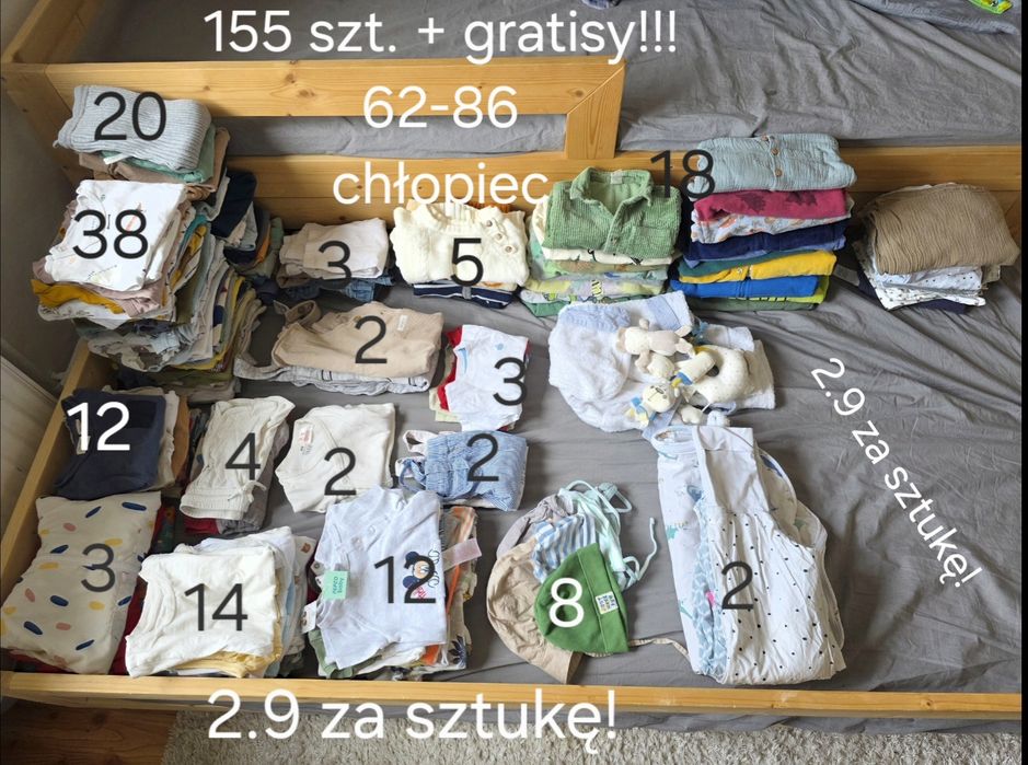 Wielka paka ubrań dla chłopca 62-86 zara next reserved h&m  cool club