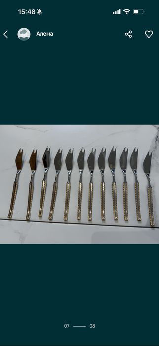 Столовый набор приборов  Solinger , ножи для рыбы , нержав 16/10