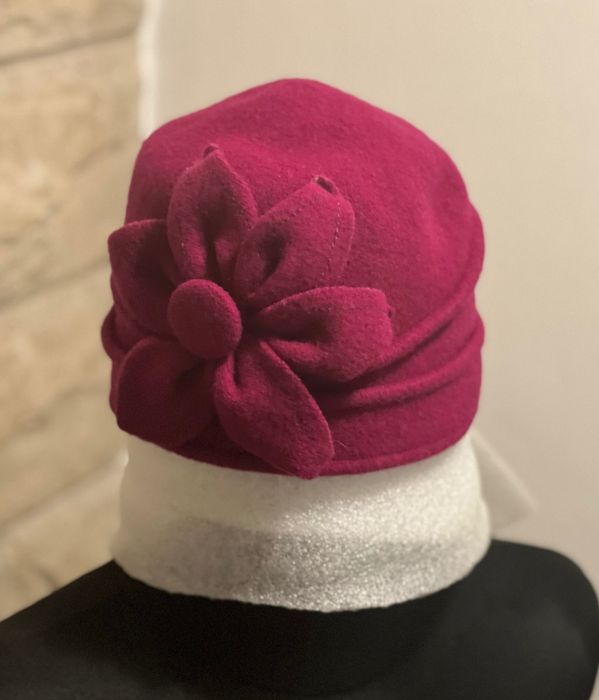 Czapka beret wełniany