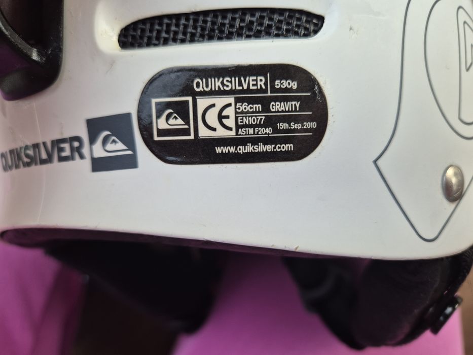 Kask Quicksilver biały 56 cm