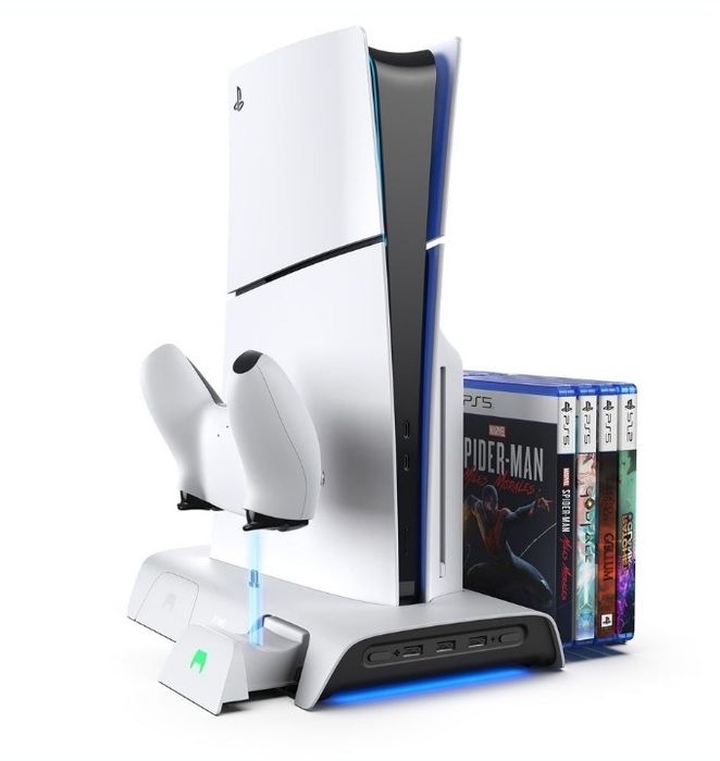 Нова док-станція KIWI design D3 RGB Cooling Dock для PS5 Slim (Зарядна підставка)