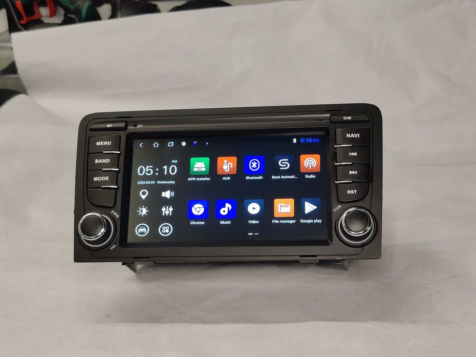 Radio 2 DIN Android Audi A3 – WIFI GPS Bluetooth 2GB RAM - Novo