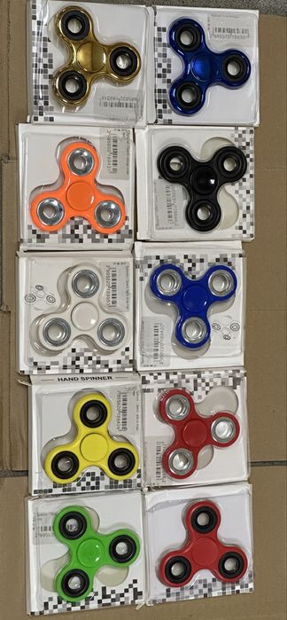 3D SPINNERS, Спинери LED, RGB, MIX METALL, Новые и высокого качества
