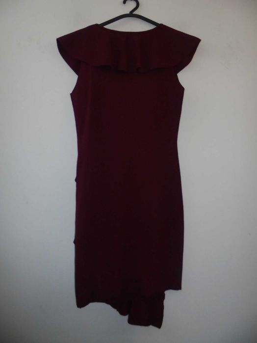 vestido de senhora com folho