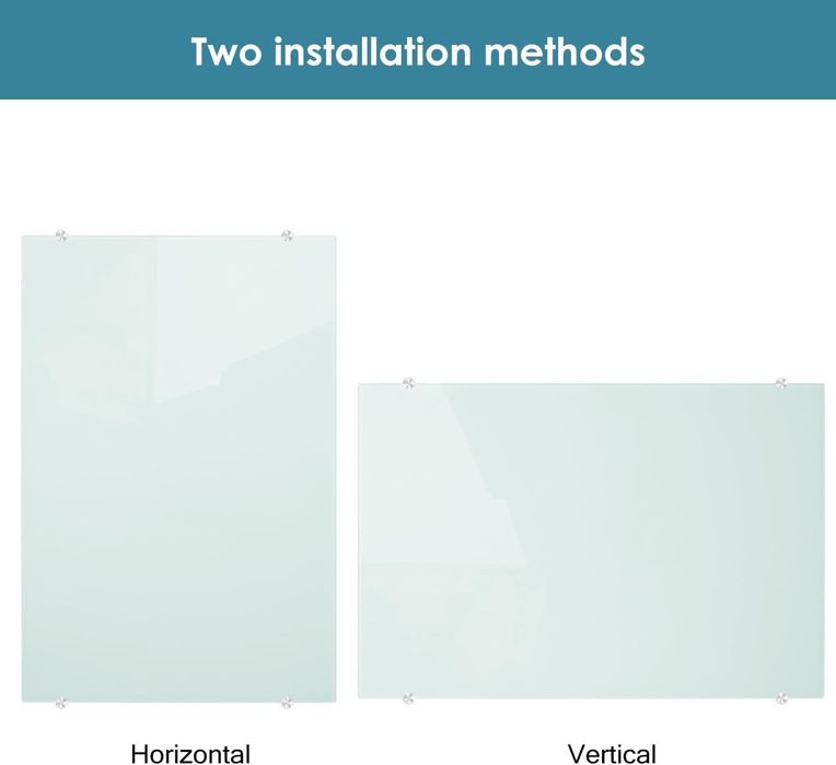 TABLICA magnetyczna SZKLANA biała 110x80 cm