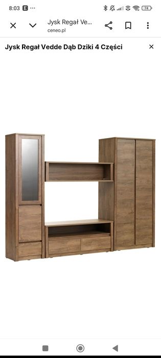 Meblościanka  Vedde Jysk