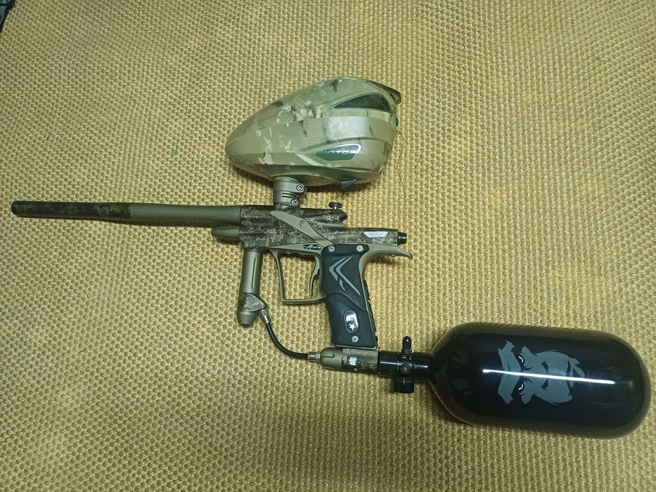Conjunto material paintball