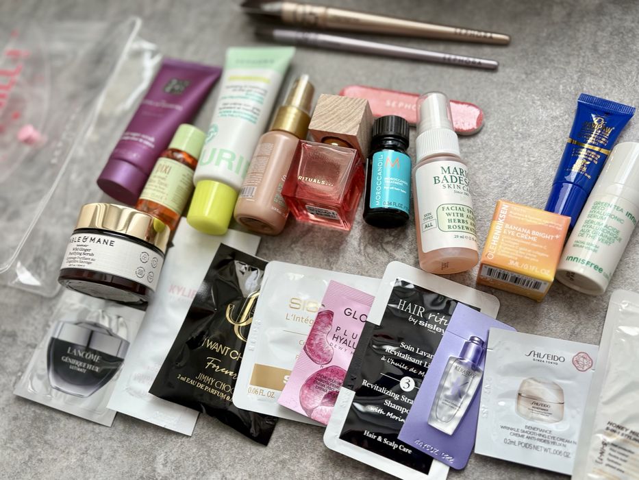 zestaw mini kosmetyków premium rituals ole henriksen sephora + 2 pędzle