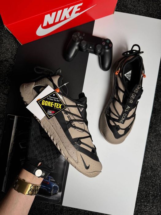 Чоловічі кросівки найк антарктік Nike ACG Terra Antarktik Low GTX Beige Black [41-45]