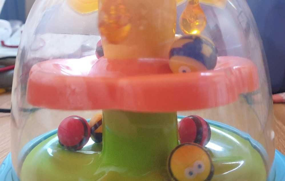 Brinquedo Aperta e Gira Colorido Abelhas Lettle Learner