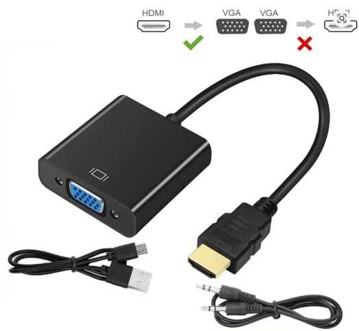 HDMI to VGA Adapter 1080P with Audio