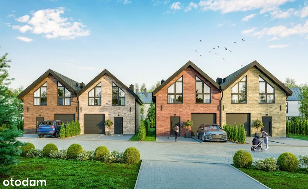 Bliźniak 112 m2, ogródek 91 m2 - Bawarski styl