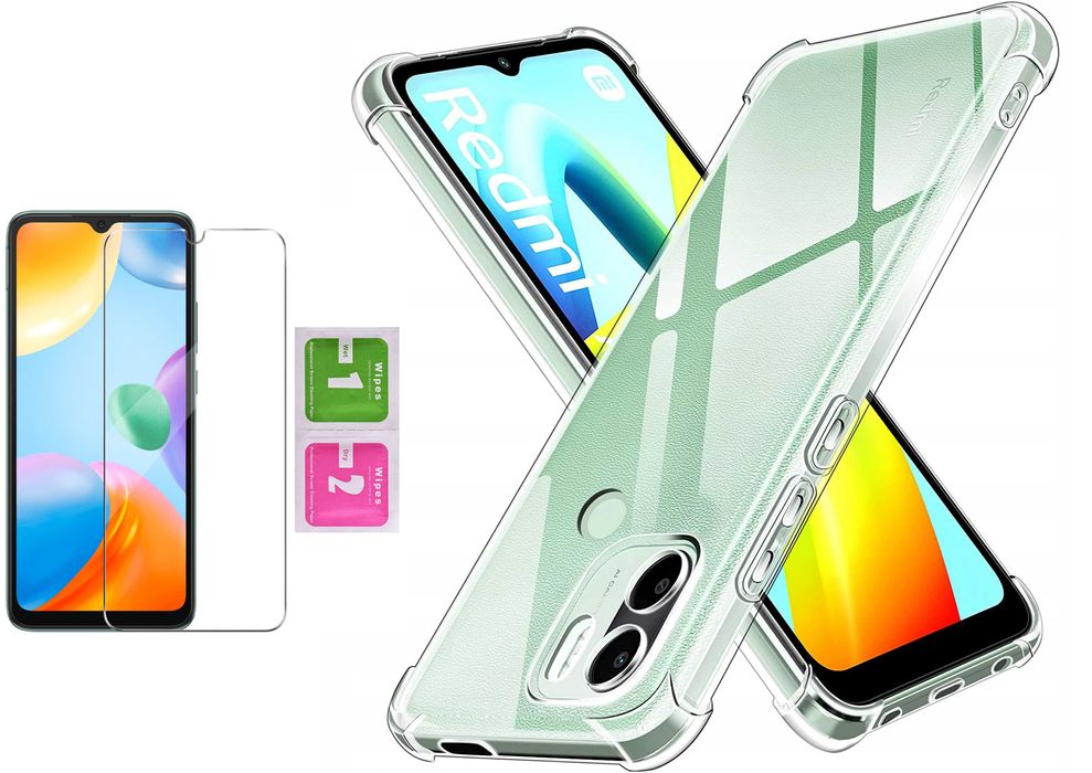 Etui Anti-Shock do Xiaomi Redmi A1 + Szkło Hartowane