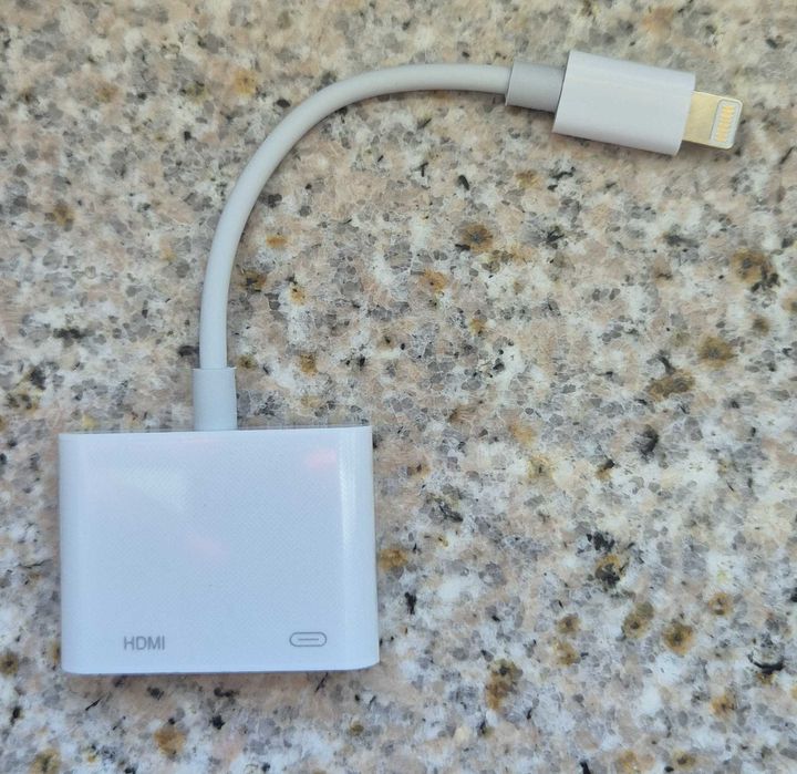 Adapter przejściówka HDMI do Lightning 2w1 do iPhone iPad