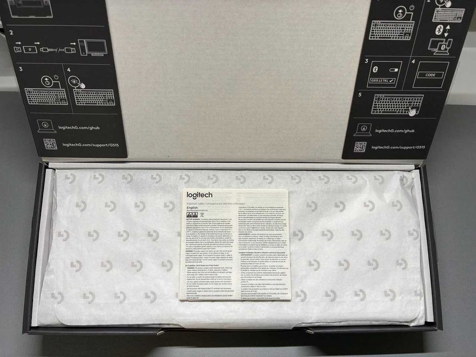 Клавіатура бездротова Logitech G515 Lightspeed White