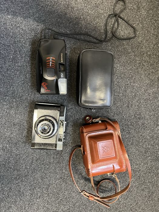 Zestaw 2 aparatów analogowych 35 mm – Chaika + Concorde | vintage