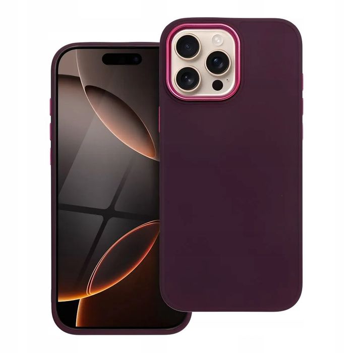 Etui Futerał FRAME do IPHONE 16 Pro Max fioletowy