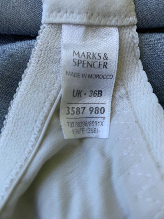 Stanik biustonosz biały i ecru M&S roz. 80 B