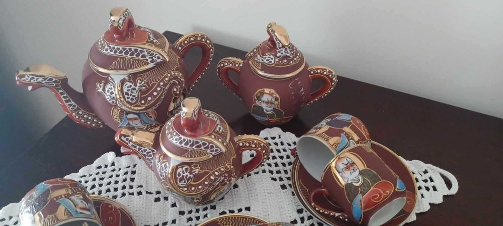 Serviço de café vintage porcelana japonesa