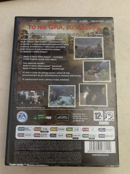 Medal of honor war chest (bez dodatków) gra pc