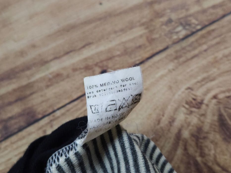 JANUS Koszulka 100 % Wełna Merino Męska Logowana r. S/M