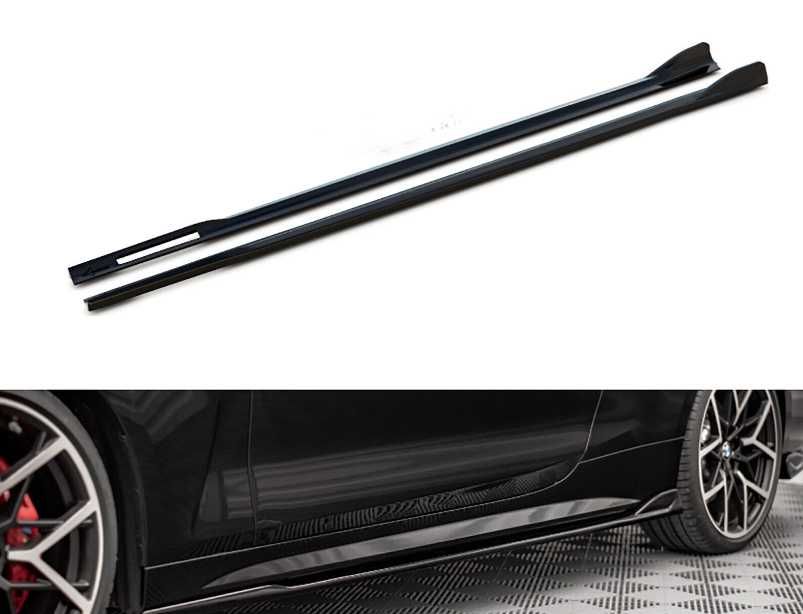 Dokładki Listwy Pod Progi BMW G22 G23 G26 CZARNY POŁYSK