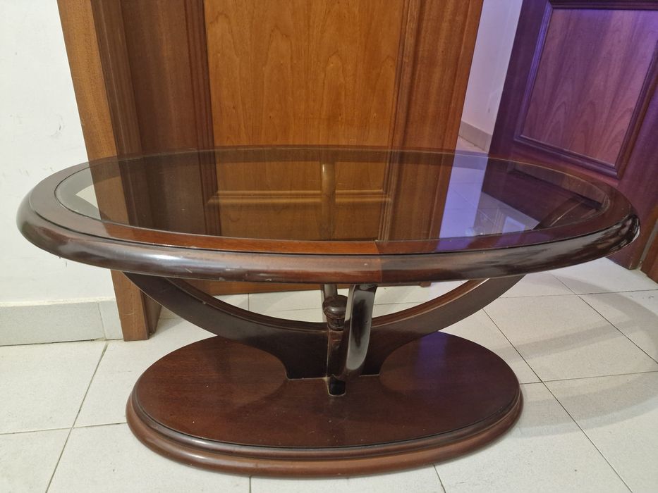 Mesa de centro c/vidro
