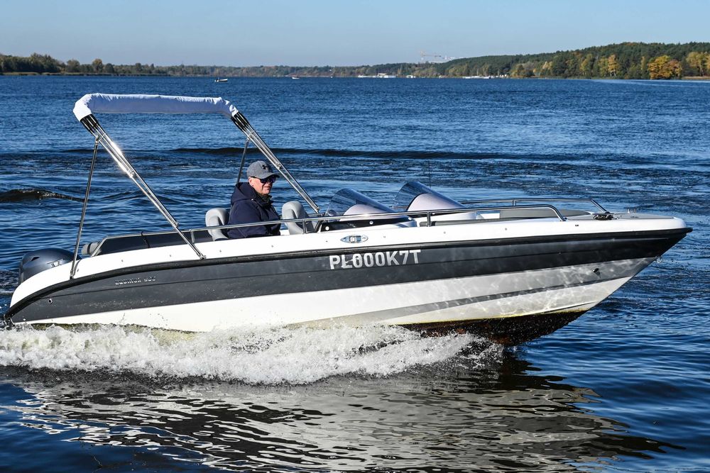 nowa motorówka mod: EQUINOX 500 DUO BLACK + YAMAHA VF90 LB PREMIUM st. hydrauliczne