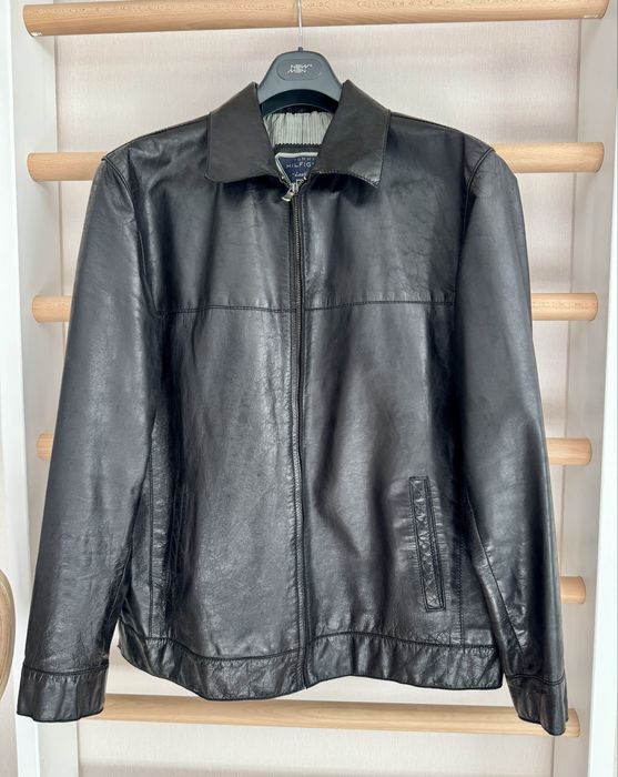 klasyczna kurtka skórzana Tommy Hilfiger 56 (2XL) - stan mega
