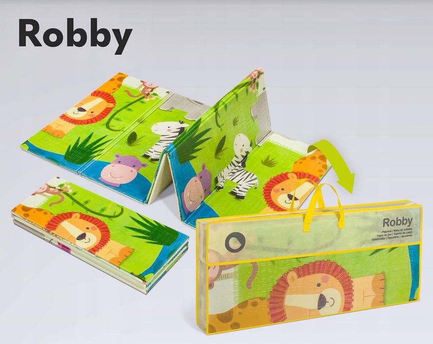 Lionelo Robby Mata dla dziecka składana 200x180cm