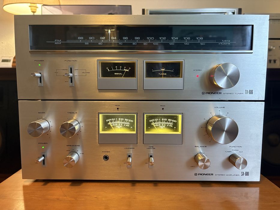 Amplificador e Rádio Pioneer SA-606 / TX-606