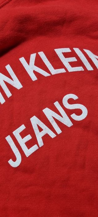 Bluza damska Calvin Klein Jeans, CK, crop top, logo, krótka, hoodie