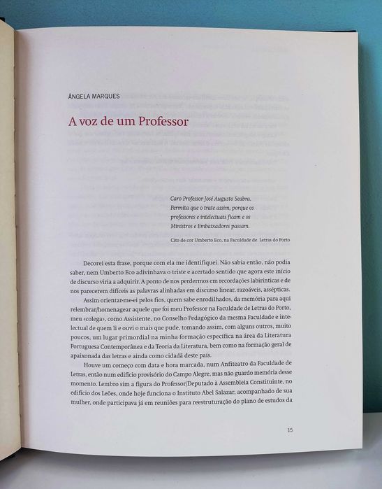 José Augusto Seabra - In Memoriam | Arnaldo de Pinho