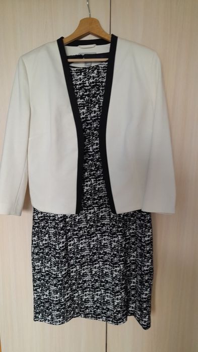 Sukienka wizytowa i krótki żakiet H&M rozmiar 44.