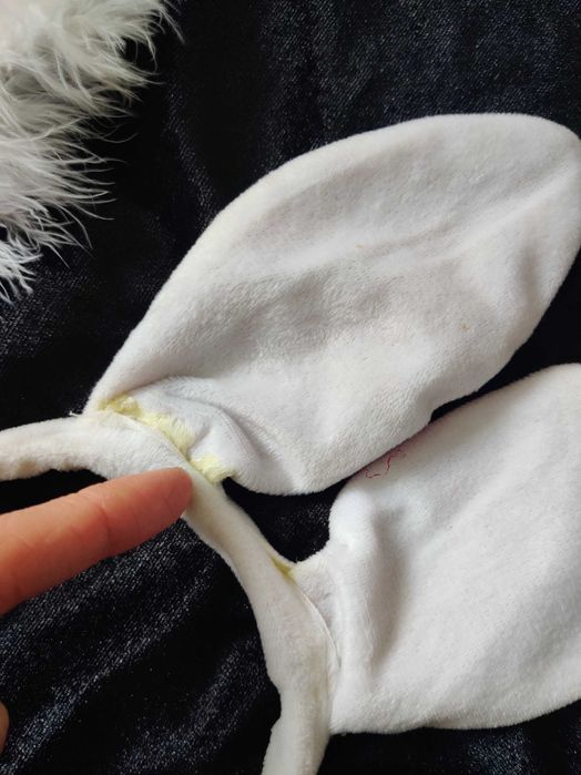 KRÓLIK 9-10/134-140/strój karnawał/kostium/uszy/przebranie