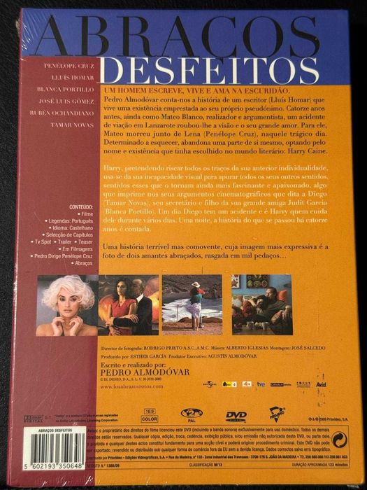 DVD do filme Abraços desfeitos [Novo]