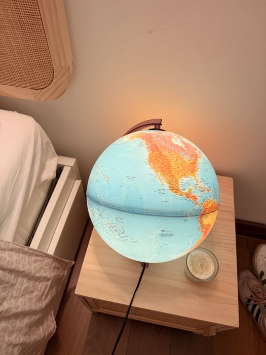 Globo com iluminacao